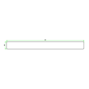 Boeideel gegrond western red cedar  28x285x5900 mm - Bouwvoordeel