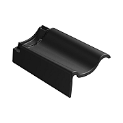 Monier De Nieuwe Hollander Plus edelzwart vol donker gevelpan links