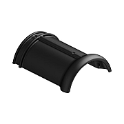 Monier Edelzwart vol donker halfronde vorst type Plus