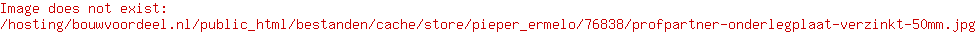 Profpartner Onderlegplaat verzinkt 50mm - 246493
