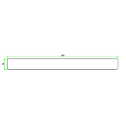 Boeideel gegrond western red cedar  18x185x5900 mm - Bouwvoordeel