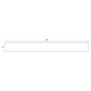 Boeideel gegrond western red cedar  28x235x5900 mm - Bouwvoordeel
