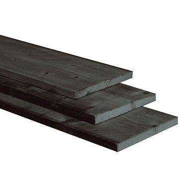 HV Vuren Plank 25x195x5000 mm zwart gedompeld - Bouwvoordeel