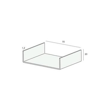U-profiel inwendig 70 mm L= 5200 mm – Bouwvoordeel