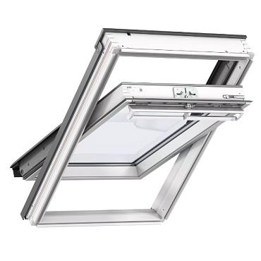Velux tuimelvenster, wit afgelakt, veiligheidsglas, GGL UK08 2070 (134x140 cm) - Bouwvoordeel