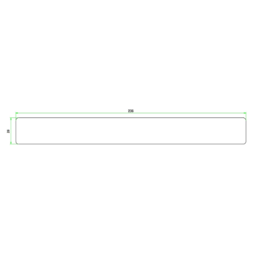 Boeideel gegrond western red cedar  28x235x5900 mm - Bouwvoordeel