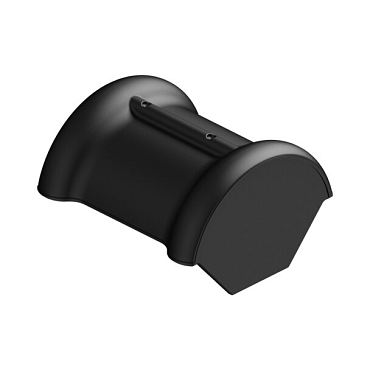 Monier Edelzwart vol donker halfronde eindvorst type Plus