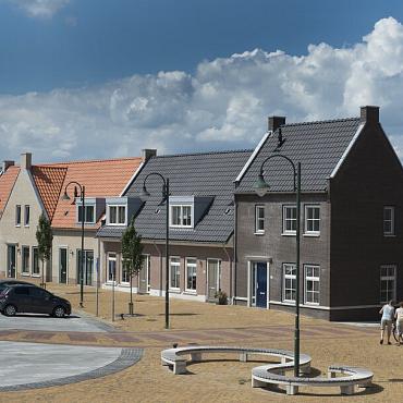 VH-Variabel Dakpan Blauw Gesmoord Naturel