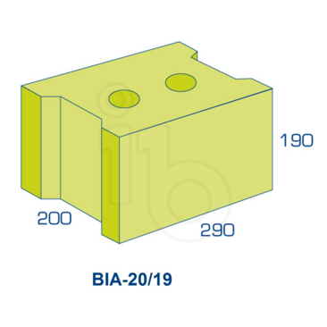 BIA Grindbetonblok 20/19 VW 290x200x190mm grijs - Bouwvoordeel