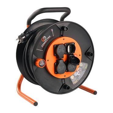 Connectra Kabelhaspel EXPERT-Pro 25m - Bouwvoordeel
