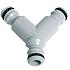 Talen Tools Y-vertakking met 3 nippels PVC - Bouwvoordeel