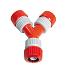 Talen Tools Y-vertakking  3 opgeschroefde slanghouders diam. 12-18mm - Bouwvoordeel